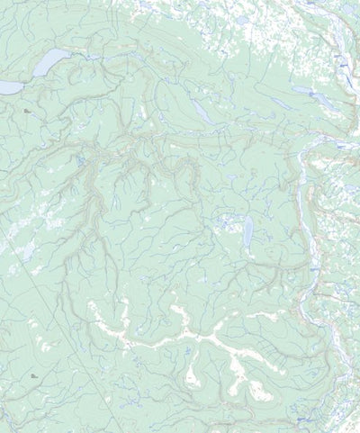 Natural Resources Canada Many Beaver Lake, NT (106F16 Toporama) digital map