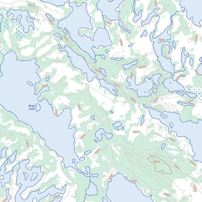 Natural Resources Canada Marble Lake, NL (023J08 Toporama) digital map