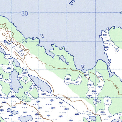 Natural Resources Canada Marble Lake West, NL (023J08_W CanMatrix) digital map