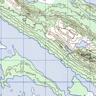 Natural Resources Canada Marble Lake West, NL (023J08_W CanMatrix) digital map