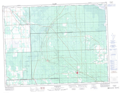 Natural Resources Canada Marchand, MB (062H08 CanMatrix) digital map