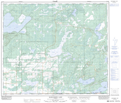 Natural Resources Canada Marguerite Lake, AB (073L10 CanMatrix) digital map