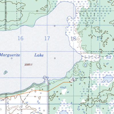Natural Resources Canada Marguerite Lake, AB (073L10 CanMatrix) digital map