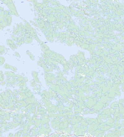 Natural Resources Canada Maufelly Bay, NT (075N08 Toporama) digital map