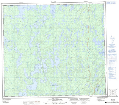 Natural Resources Canada May Lake, SK (064D05 CanMatrix) digital map