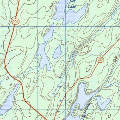 Natural Resources Canada May Lake, SK (064D05 CanMatrix) digital map