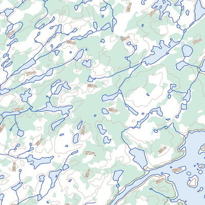 Natural Resources Canada Maze Lake, NT (075P13 Toporama) digital map