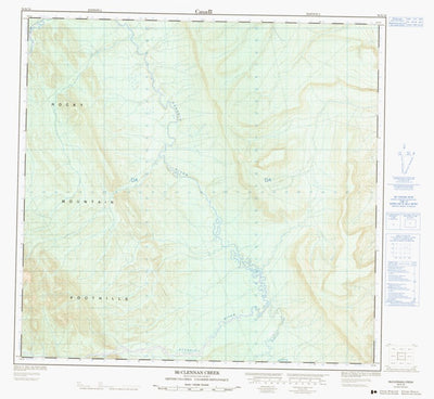 Natural Resources Canada Mcclennan Creek, BC (094K16 CanMatrix) digital map