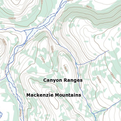 Natural Resources Canada Mcdermott Creek, NT (096D12 Toporama) digital map
