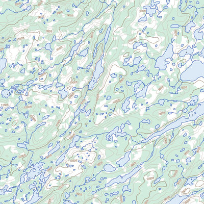 Natural Resources Canada Mcgrath Lake, NL (013K16 Toporama) digital map