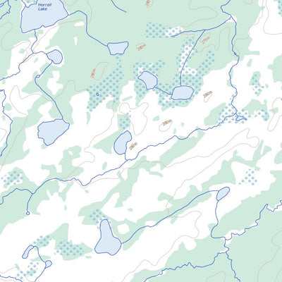 Natural Resources Canada Mcintyre Lake, ON (042M11 Toporama) digital map