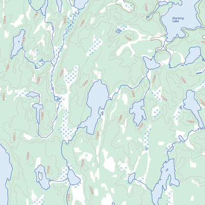 Natural Resources Canada Mcknight Lake, MB (064C03 Toporama) digital map