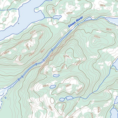 Natural Resources Canada Mclaren Lake, NT (086K10 Toporama) digital map
