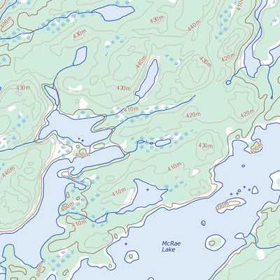 Natural Resources Canada Mcrae Lake, NT (075G12 Toporama) digital map