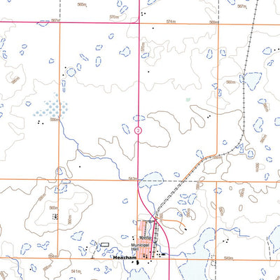 Natural Resources Canada Meacham, SK (073A04 Toporama) digital map