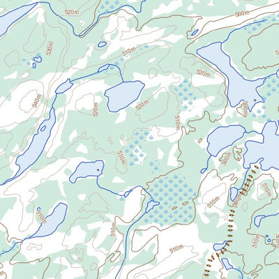 Natural Resources Canada Meadows Lake, NT (075B05 Toporama) digital map