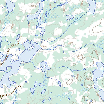 Natural Resources Canada Meadows Lake, NT (075B05 Toporama) digital map