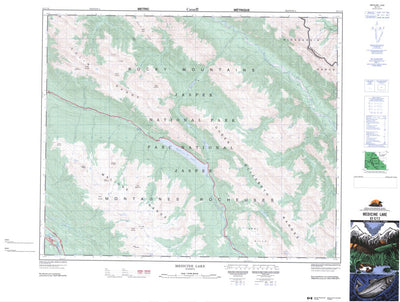 Natural Resources Canada Medicine Lake, AB (083C13 CanMatrix) digital map
