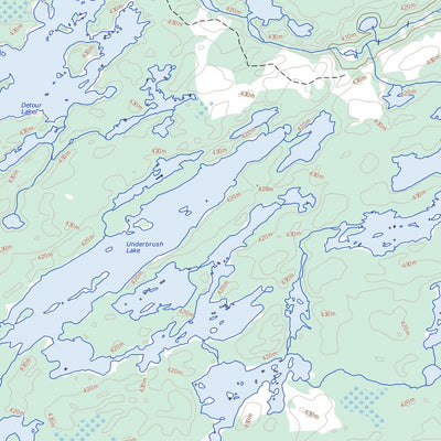 Natural Resources Canada Medicine Stone Lake, ON (052L16 Toporama) digital map