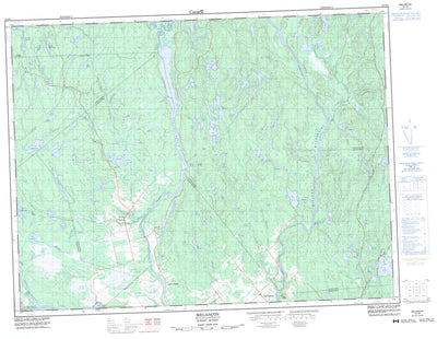 Natural Resources Canada Melançon, QC (032H01 CanMatrix) digital map