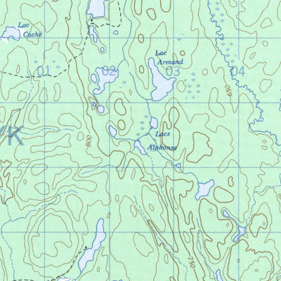 Natural Resources Canada Melançon, QC (032H01 CanMatrix) digital map