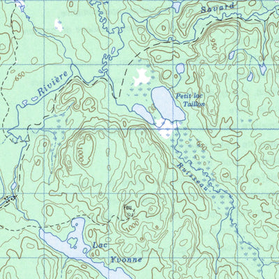 Natural Resources Canada Melançon, QC (032H01 CanMatrix) digital map
