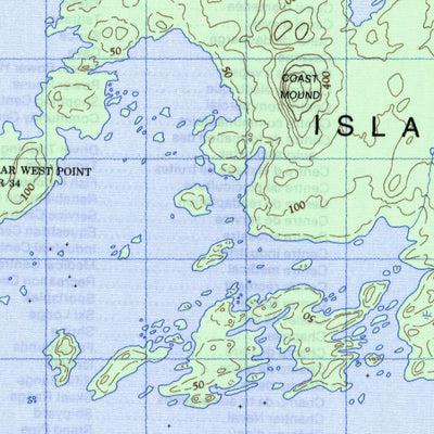 Natural Resources Canada Melville Island, BC (103J07 CanMatrix) digital map