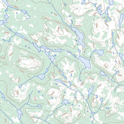 Natural Resources Canada Menihek Lakes, NL (023J07 Toporama) digital map
