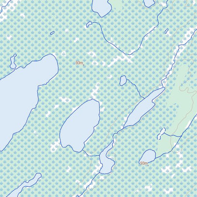 Natural Resources Canada Merrick Lake, MB (054C12 Toporama) digital map