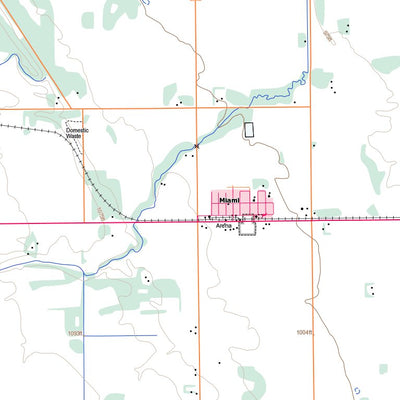 Natural Resources Canada Miami, MB (062G08 Toporama) digital map