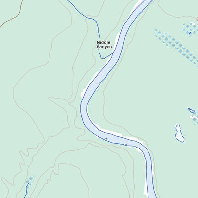 Natural Resources Canada Middle Canyon, YT (105A06 Toporama) digital map