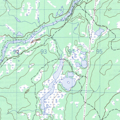 Natural Resources Canada Miguels Lake, NL (002D12 CanMatrix) digital map