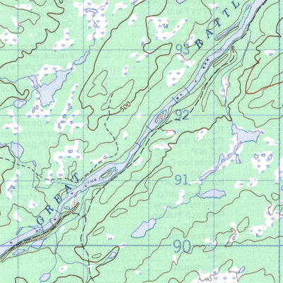 Natural Resources Canada Miguels Lake, NL (002D12 CanMatrix) digital map