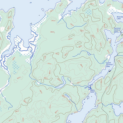 Natural Resources Canada Mojikit Lake, ON (052I09 Toporama) digital map