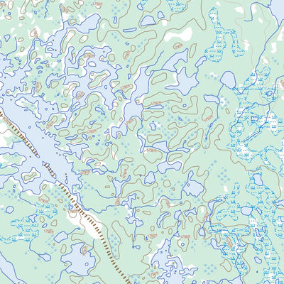 Natural Resources Canada Molson Lake, NL (023G08 Toporama) digital map