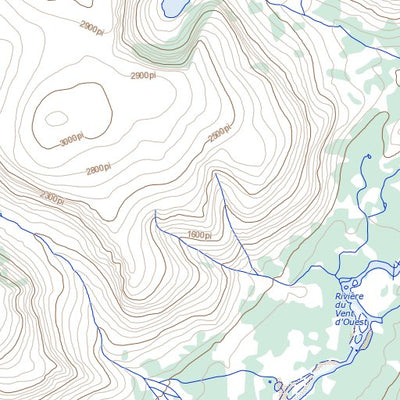 Natural Resources Canada Mont Jacques-Rousseau, NL (024P07 Toporama) digital map