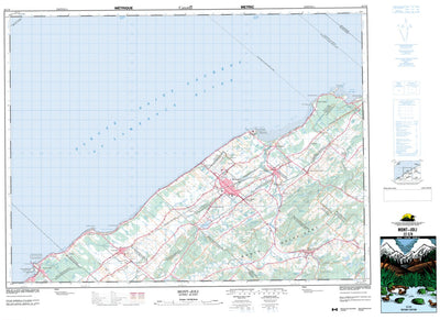 Natural Resources Canada Mont-Joli, QC (022C09 CanMatrix) digital map