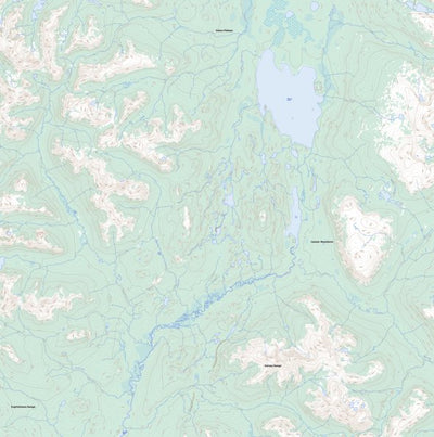 Natural Resources Canada Morris Lake, YT (105B05 Toporama) digital map