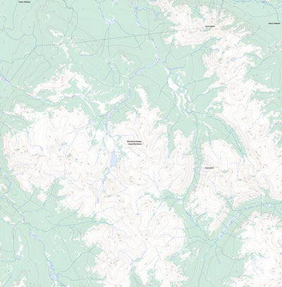 Natural Resources Canada Mount Arkell, YT (105D12 Toporama) digital map