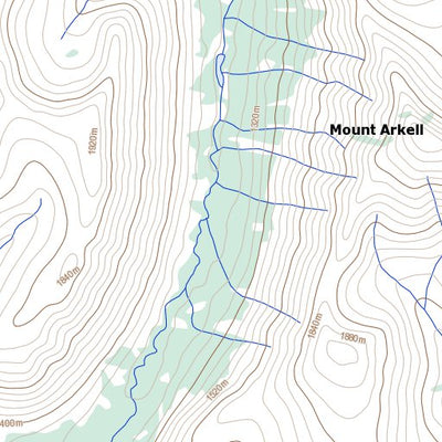 Natural Resources Canada Mount Arkell, YT (105D12 Toporama) digital map