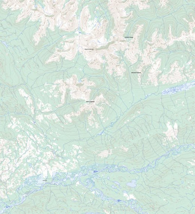 Natural Resources Canada Mount Armstrong, YT (105N03 Toporama) digital map