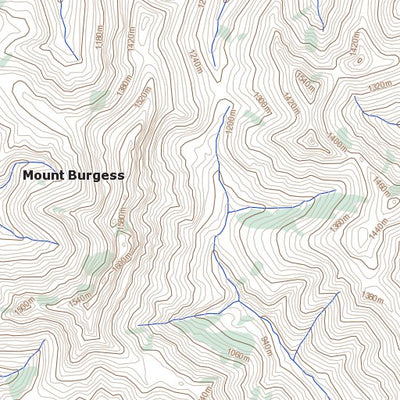 Natural Resources Canada Mount Burgess, YT (116J04 Toporama) digital map