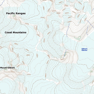 Natural Resources Canada Mount Gilbert (092K16 Toporama) digital map