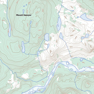 Natural Resources Canada Mount Sawyer, NL (013F14 Toporama) digital map