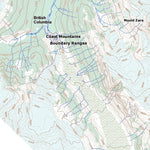 Natural Resources Canada Mt Lewis Cass, BC (104B06 Toporama) digital map