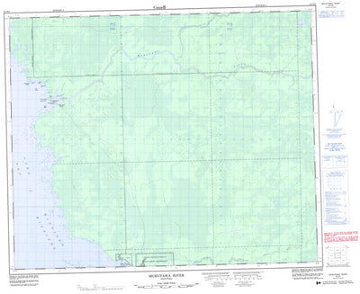 Natural Resources Canada Mukutawa River, MB (063H03 CanMatrix) digital map