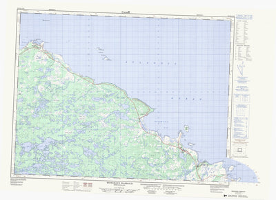 Natural Resources Canada Musgrave Harbour, NL (002F05 CanMatrix) digital map