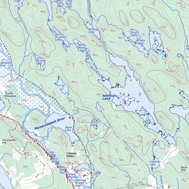 Musquodoboit Harbour, NS (011D14 Toporama) Map by Natural Resources