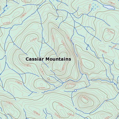 Natural Resources Canada Mustela Creek, BC (104P09 Toporama) digital map