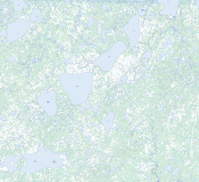 Natural Resources Canada Myre Lake, MB (054D15 Toporama) digital map